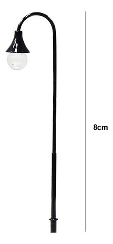 Mini Poste De Calle, Modelo De Luz, Lámpara De Tren