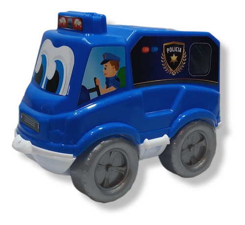 Auto De Plástico Grande Infantil Camioneta De Policía.