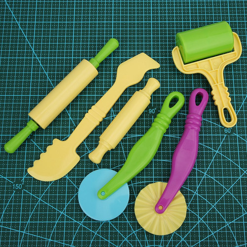 Herramienta De Modelado De Plástico Clay Dough, 6 Piezas, Ed