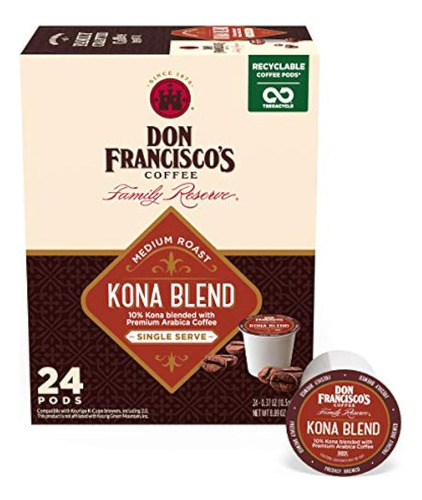 Capsulas De Cafe Tostado Medio Kona Blend De Don Francisco-