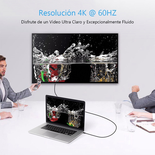 Imagen 4 de 7 de Choetech Usb C A Hdmi Cable Adaptador Usb3.1 1.8m