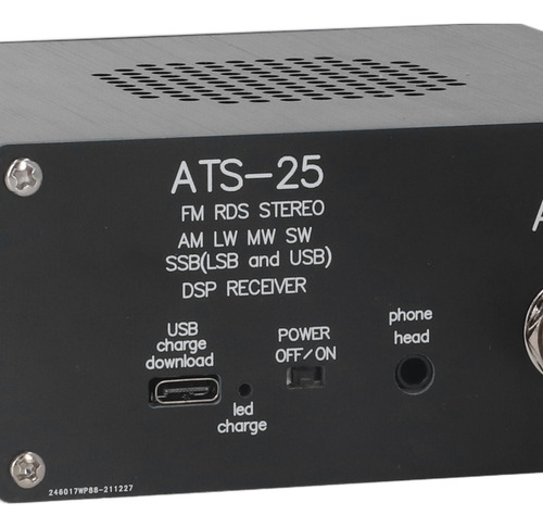 Receptor De Rádio Dsp Full Band Fm Am Mw Sw Ssb Ham Recorder