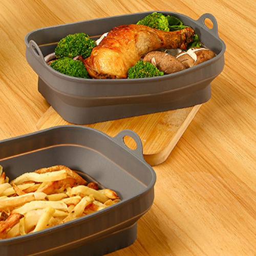 Wyq Panela De Silicone Para Air Fryer Panelas Dobráveis