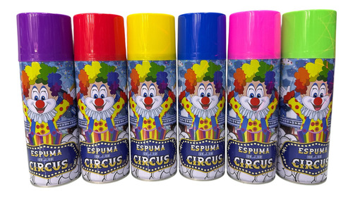 Espuma En Aerosol Blue Circus 285ml X 24 Piezas