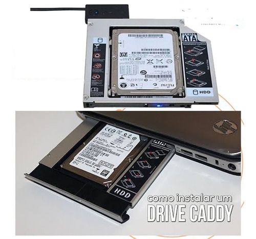 Second Caddy 9.5mm/ 12.7mm Sata 3.0, 2.5 Hdd Ssd Cady Laptop