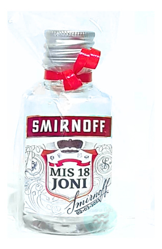 Pack De 10 Souvenirs Mini Personalizados Temática Smirnoff