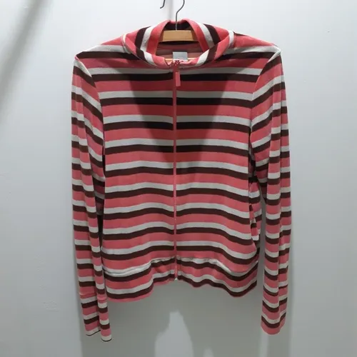 Blusa de hotsell frio listrada feminina
