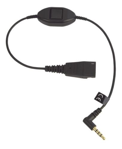 Jabra Cord Qd A Conector De 3.5 Mm Con Push-to-talk Para Tel