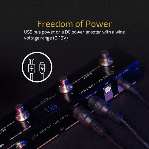 Pedal De Controle De Pé Hotone Midi Bluetooth Ampero...