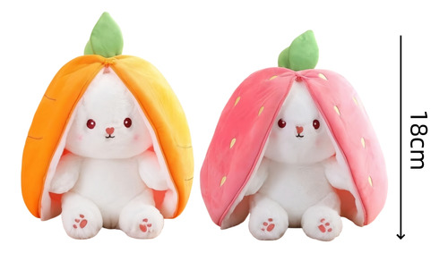 2 Muñecos De Peluche Con Forma De Conejo Con Forma De Fresa