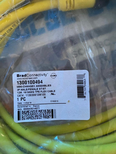 Cable Brand Connectivity Molex De 12m 1300100494