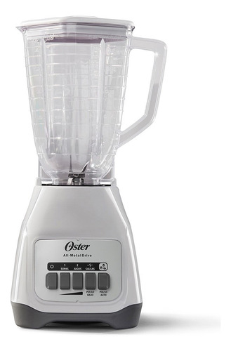 Licuadora Vaso Plástico 2vel. 1.25l+ Pulso Oster Blstkap-wpb Blanco