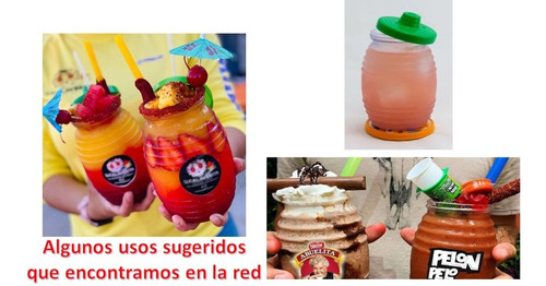 Vaso Vitrolero Mini P Bebidas Dulces Semillas 80 Pzs 500 Ml