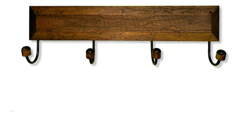 Perchero De Pared Liso 4 Ganchos