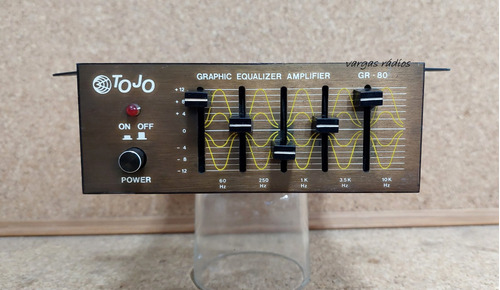 Tojo Gr-80 Amplificador Equalizador Gráfico Som Carro 70's 
