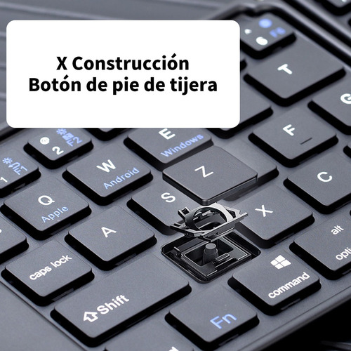 Set Teclado Y Mouse Inalámbrico Plegable Compacto Y Portátil