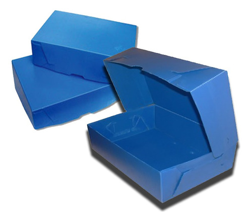 Caja Archivo Oficio 12 Azul 36x25x12 Tipa Saic (x5 Unid.)