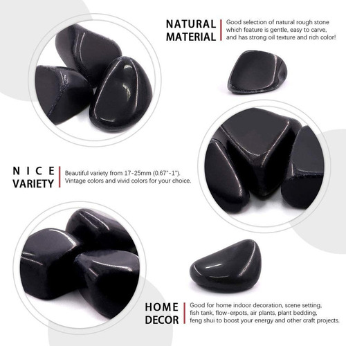 800g Piedra Obsidiana Negra Natural A Granel Para La Curació