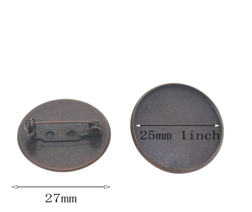 10 Broches De Broche Con Base De Disco Para Ramillete,