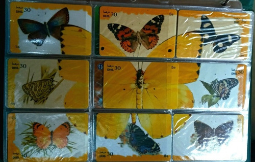 Set 128 Tarjetas Telefónicas Mariposas Mundiales Colección