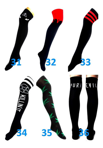 Medias Bucaneras Mujer Set 3 Pares Eleccion Estampado Comics