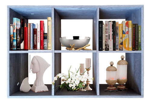 Imagen 2 de 10 de Organizador De 6 Cubos Armable Estilo Minimalista Color Lombardia