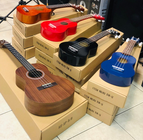 Ukeleles Acusticos Concierto En Cedro Incluye Forro Y Envio