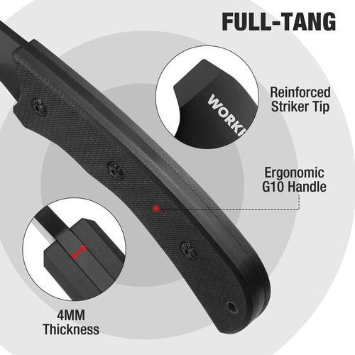 Hacha Táctica Plegable Workpro Juego Combinado De Cuchillo D