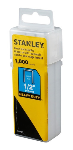 Grapas Stanley T50 1/2  (12mm) Caja 1000 Unidades Tra708t