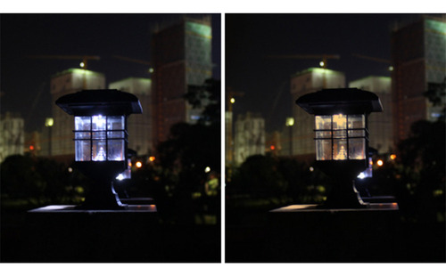 Luces De Pilar Solar, Lámpara De Valla Impermeable, Columna