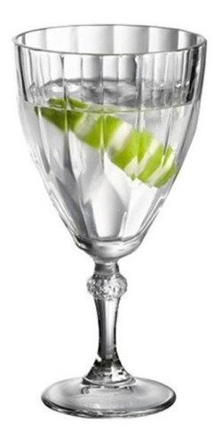 Imagen 3 de 10 de Set X 6 Vaso Copa Agua - Linea Diamond 300 Cc. Pasabahce Imp
