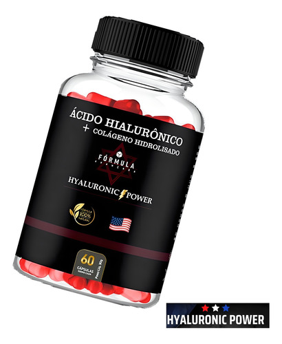 40mg Ácido Hialurônico Americano Hyaluronic Power 3 Potes
