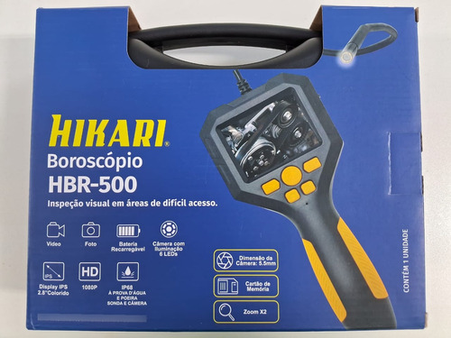 Boroscópio Sonda 2 Metros Câmera Inspeção Automotiva Hikari