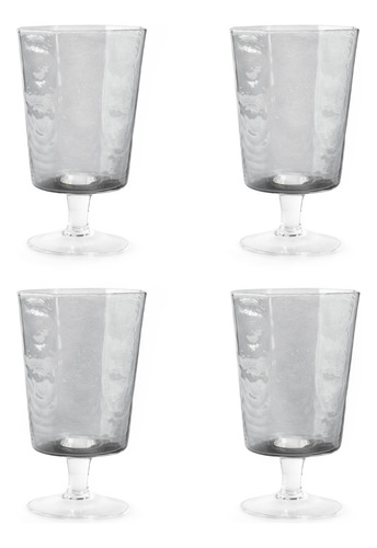 Set De Copas Crown Baccara Carpalclear 4 Piezas Color Gris oscuro