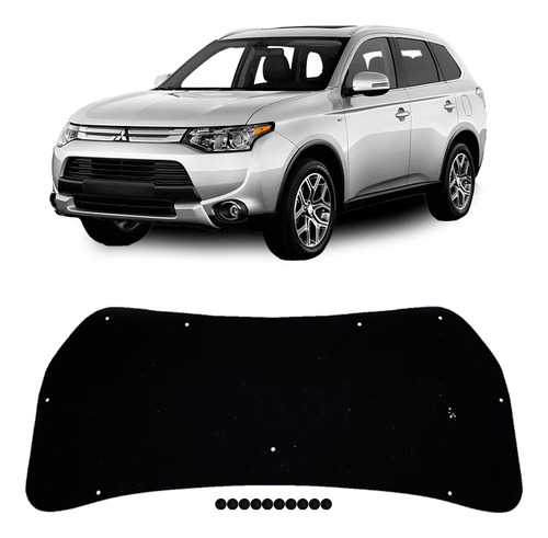 Manta Capô Simples Mitsubishi Outlander 2016 2020 + Presilha