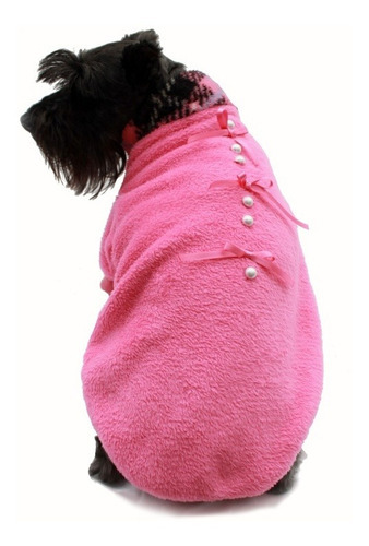 Suéter Polar Cariño Rosa Perro Talla 6 Invierno Pet Pals