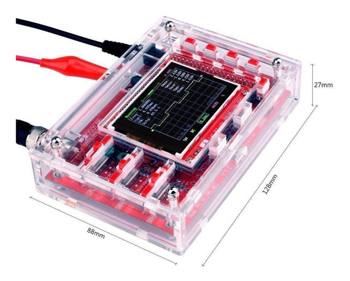 Osciloscopio Dso 138 Ensamblado + Adaptador 9v + Cables