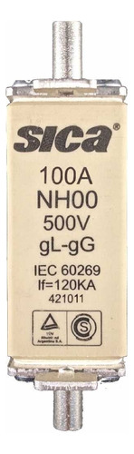 Fusible Nh 100amp Tamaño 00 - Sica