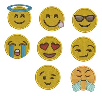 Comprar Matrices De Bordar Maquinas Bordadoras Emojis Emoticones 8cm