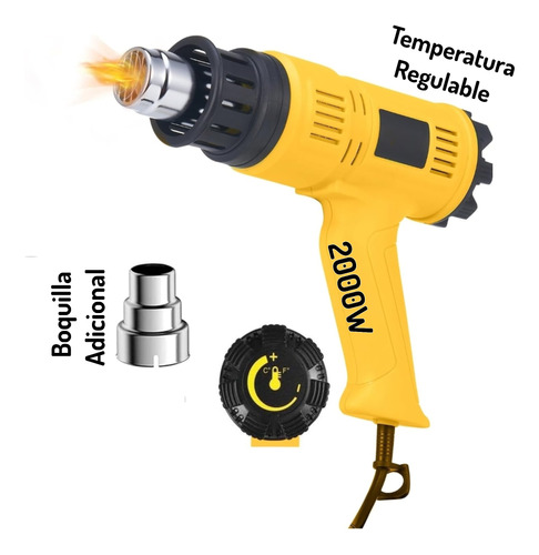 Pistola De Calor Hot Air Gun Temperatura Ajustable Regulable