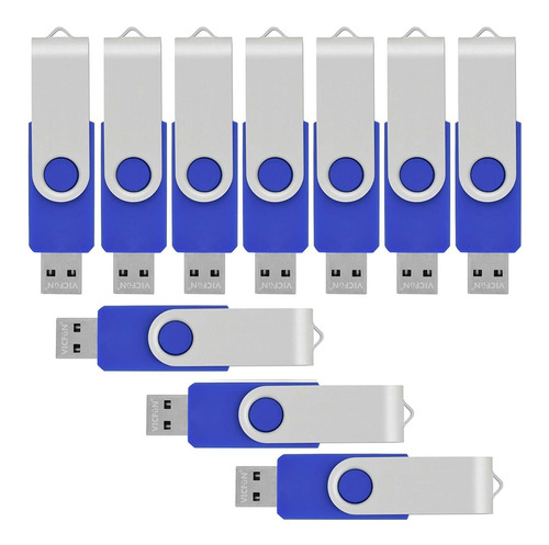 Pendrives Usb 2.0 De 8 Gb Vicfun Flash Usb Azul 100-pack