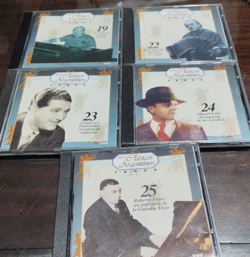 Los Clásicos Argentinos Tango Cd X 5 Und Lote N 24