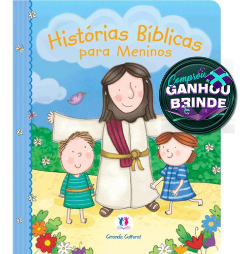 Livro Histórias Bíblicas Para Meninos Crianças Infantil