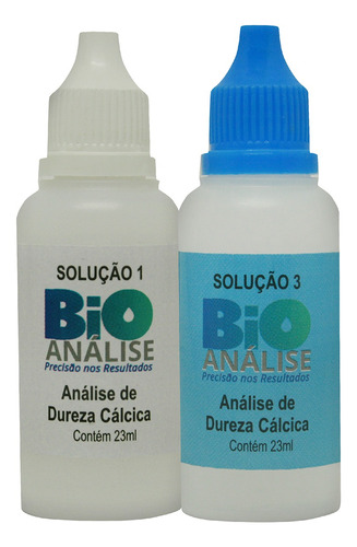 Kit Solução 1 E 3 Para Teste De Dureza Cálcica Piscina