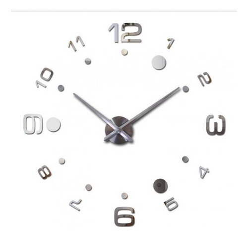Reloj De Pared De Cocina Plata
