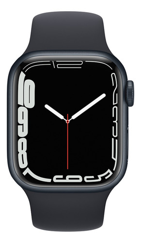 Imagen 2 de 9 de Apple Watch Series 7 (GPS + Cellular, 41mm) - Caja de aluminio color azul medianoche - Correa deportiva azul medianoche