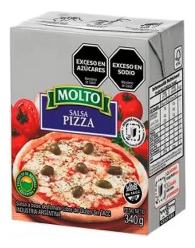 Salsa Molto Pizza 340 Grs X 15 Unidades