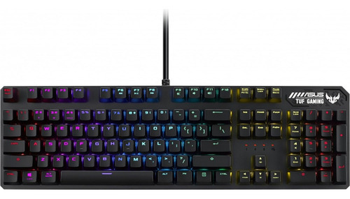 Teclado Mecanico Gamer Asus Tuf Gaming K3 Rgb Aura Sync Idioma Inglés Us Color Del Teclado Gunmetal Grey