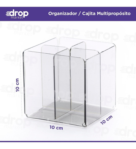 Organizador Escritorio Lapicero Porta Lápices 4 Divisiones