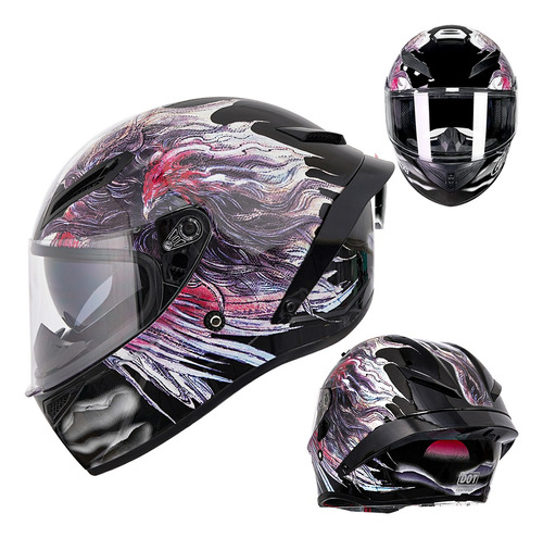 Casco De Moto Integral Deportivo Con Certificado Dot, Fenix